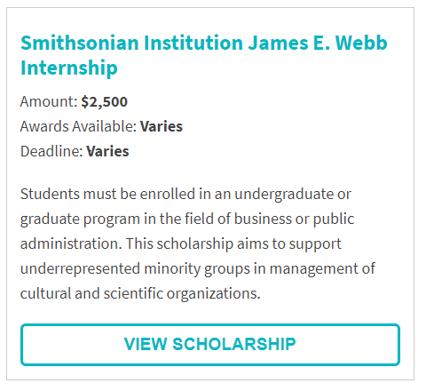 Smithsonian James E Webb Internship.png
