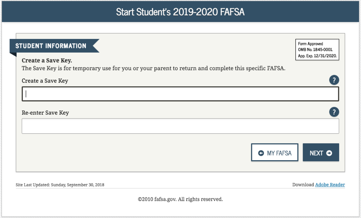 how to complete the 2019-2020 fafsa application